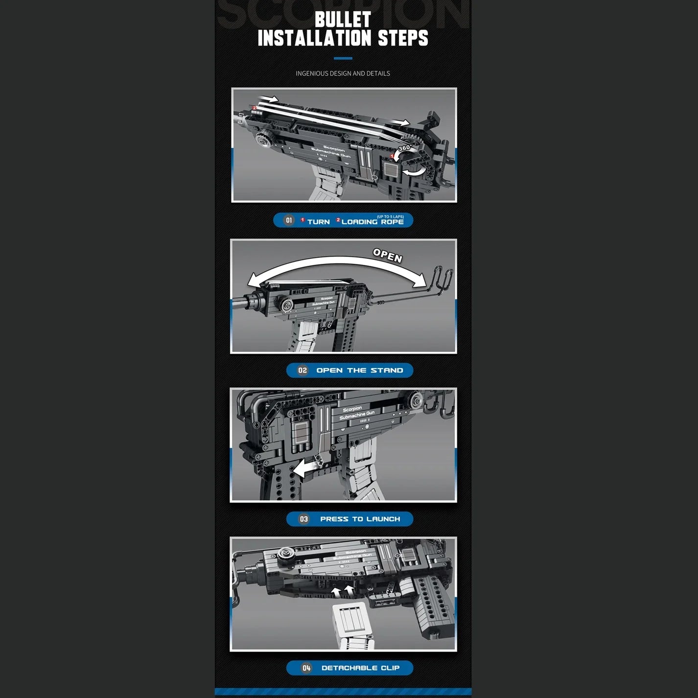 Scorpion Submachine Gun | 566 PCS